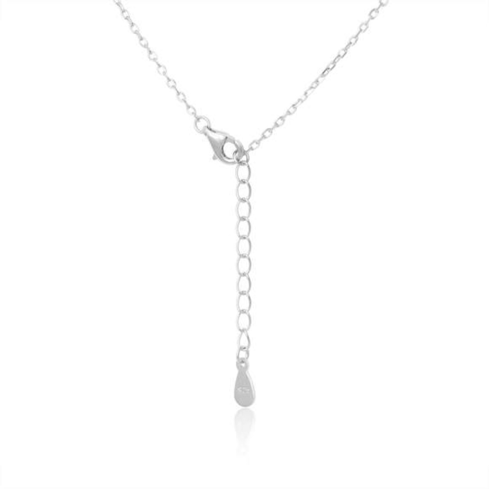 925 Sterling Silver Zodiac Cancer Symbol Necklace - Picture 3 of 3